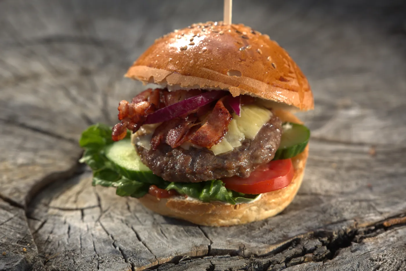 Šťavnatý domácí hamburger